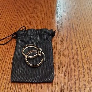 Sterling silver loop earrings